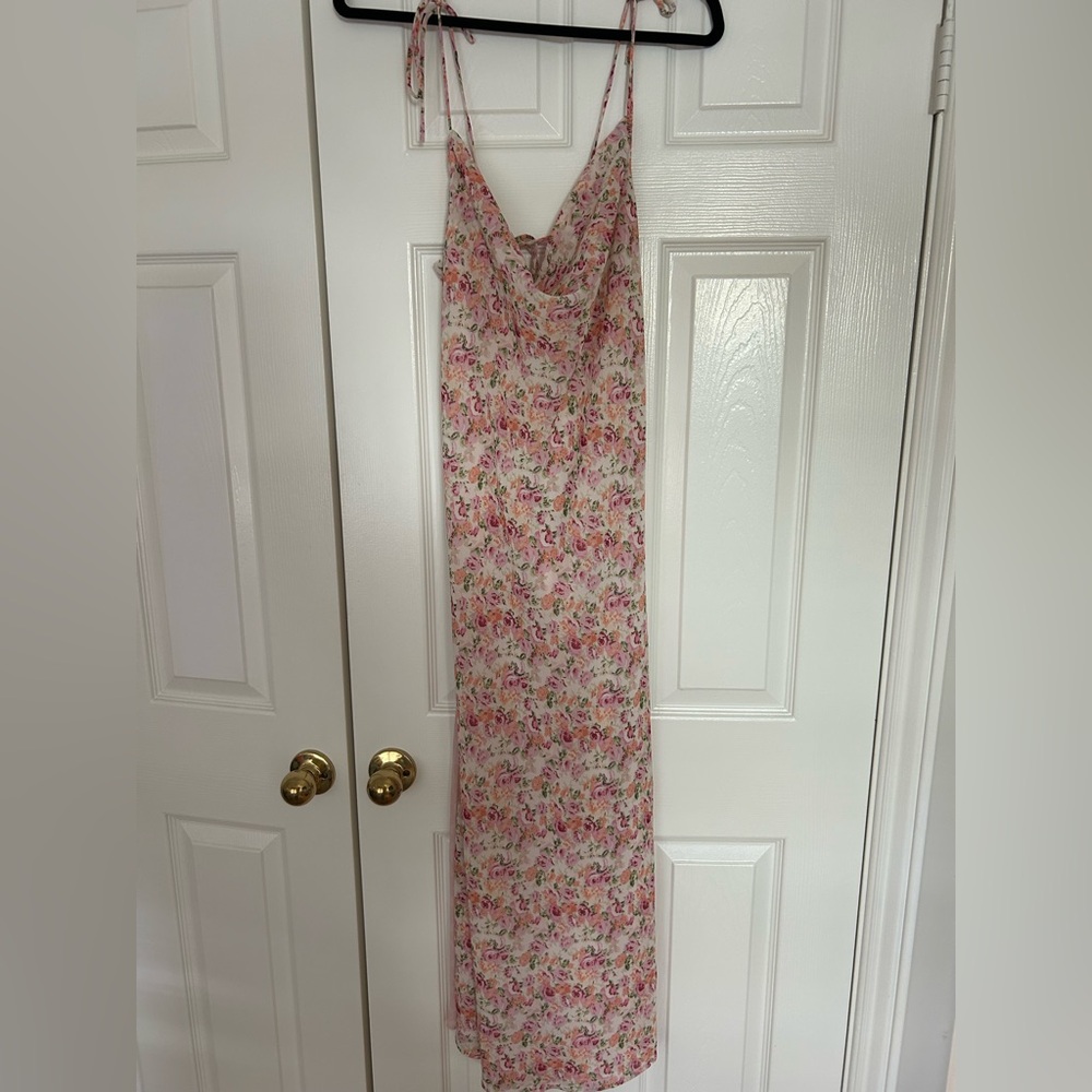 LPA Pink Floral Long Dress (Large) - Never Worn!